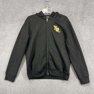 True Religion Full Zip Hoodie Mens‎ Medium Black Gold Big logo Sweatshirt